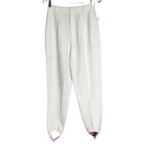 Vintage Womens Stirrup Pants New Dead Stock Cream Paul Harris Size 8